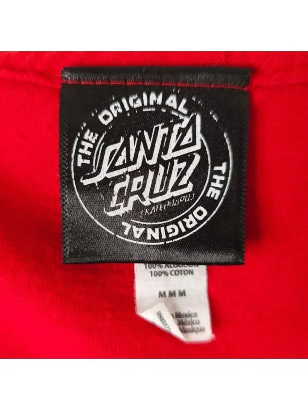 Santa Cruz Skater T Shirt Mens Size Medium Red Surfer Surfing Skateboard